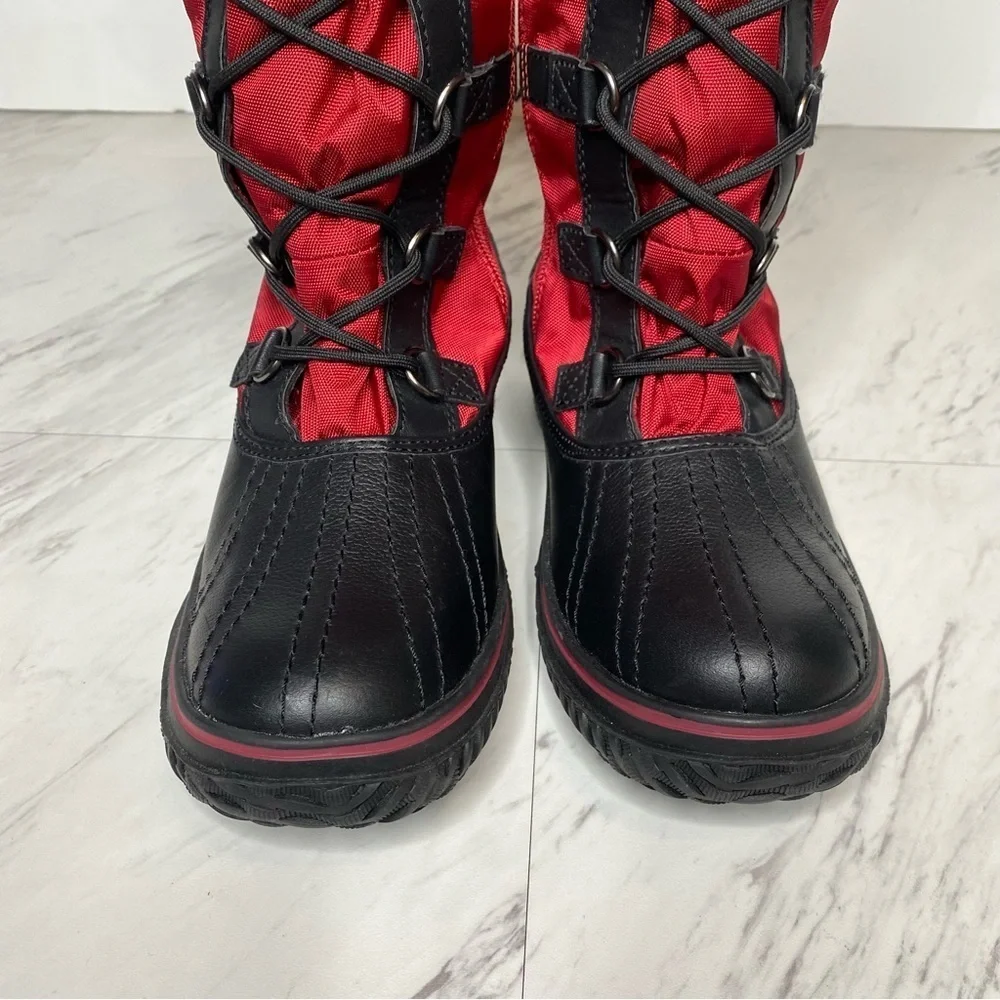 New! Pajar Grip Zip Red Lace Up Snow Boot 5 / 5.5